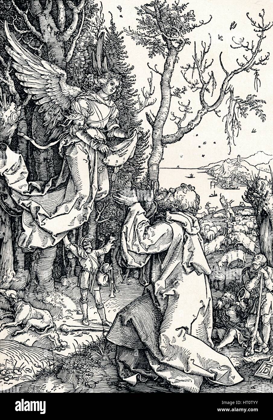 'Joachim and the Angel', 1506 (1906). Artist: Albrecht Durer Stock ...