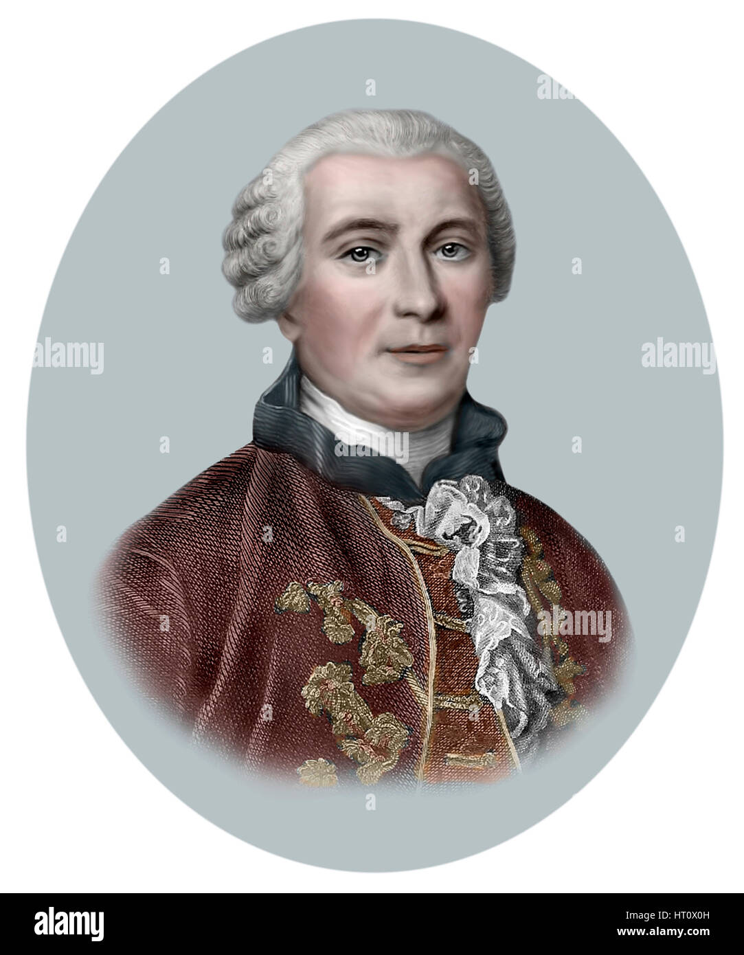 Comte de Georges Louis Leclerc Buffon, 1707-1788, French Naturalist, Mathematician, Cosmologist Stock Photo