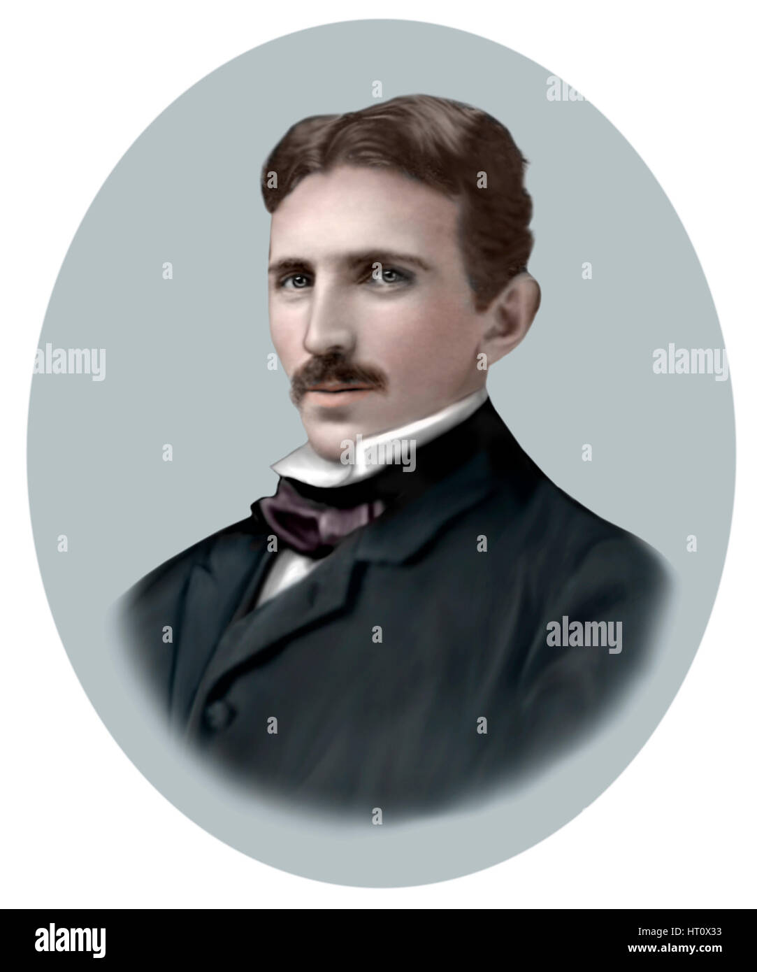 Nikola Tesla, 1856-1943, Serbian American Inventor, Electrical Engineer, Physicist Stock Photo