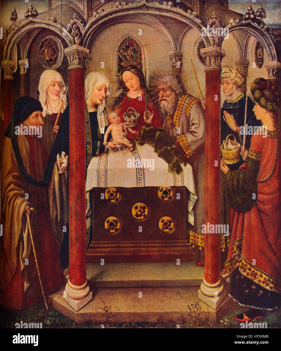 'The Presentation of Christ in the Temple: An altar-piece,' c1434. Artist: Jacques Daret. Stock Photo