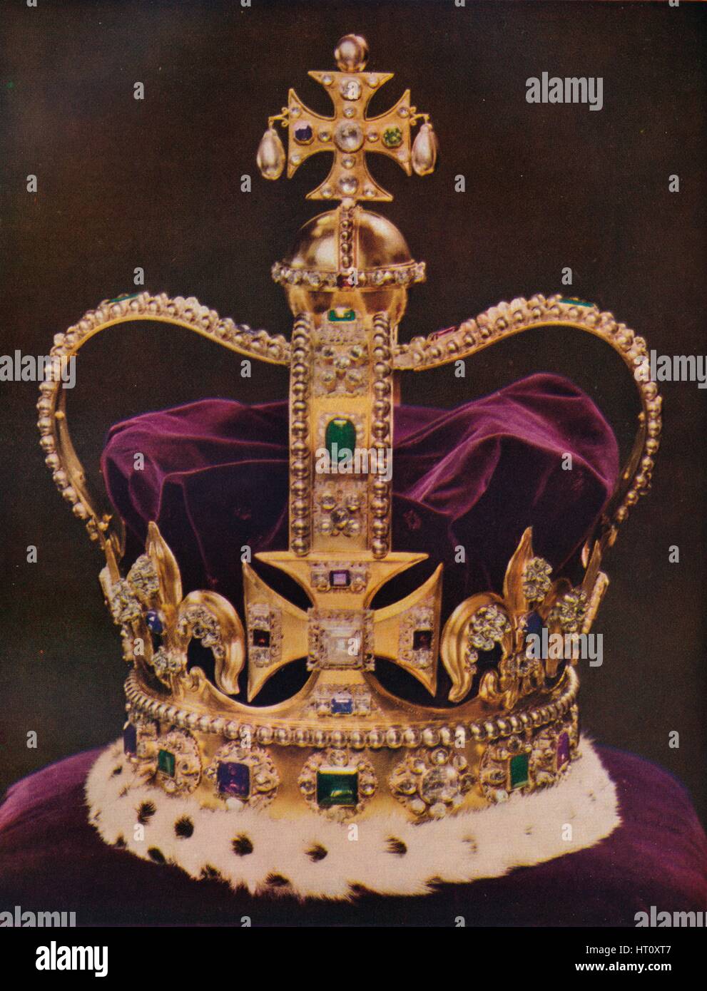 'The Crown of England, St Edward's Crown', c1937. Artist Unknown Stock