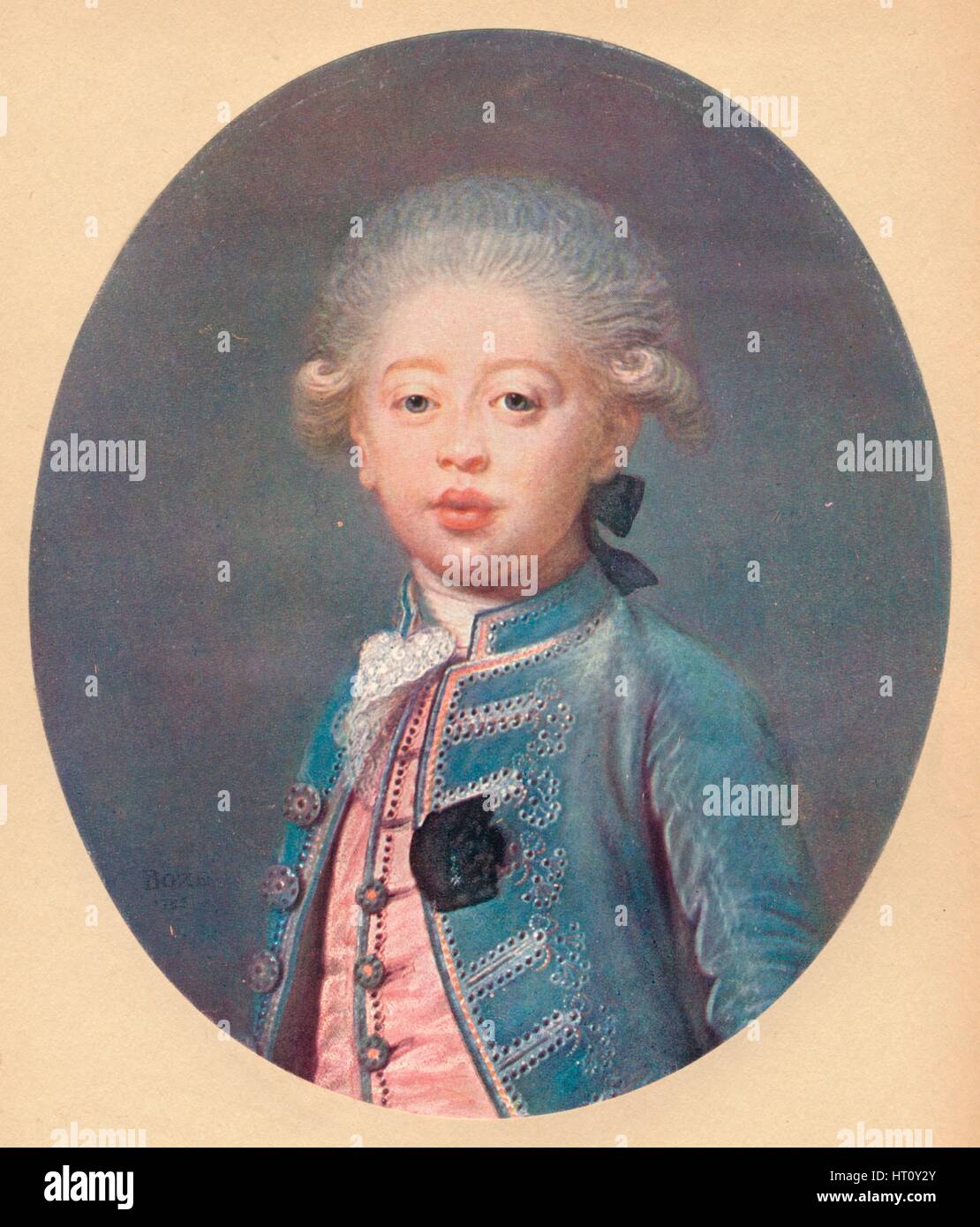 'Louis-Antoine d'Artois Duke of Angouleme', c1785. Artist: Joseph Boze. Stock Photo