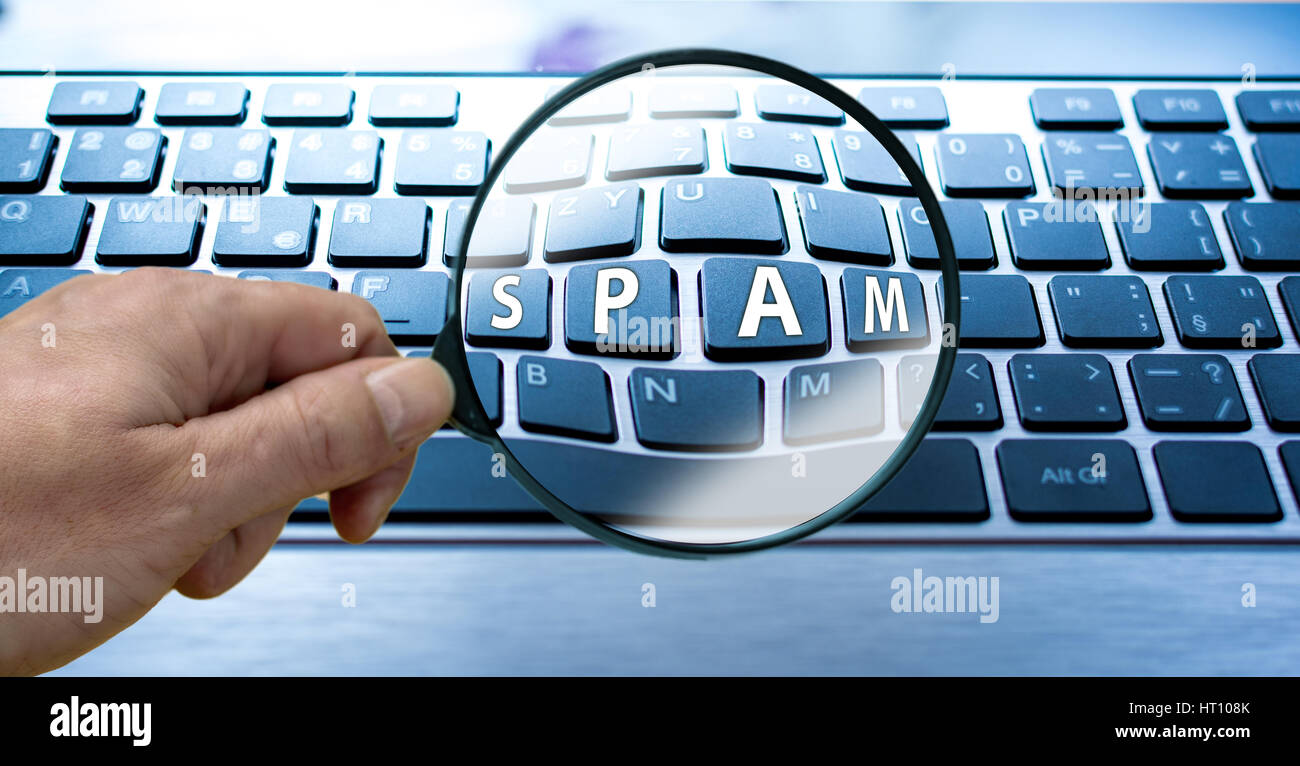 Spam Concept On Tablet Pc Screen Stock Photo 526863589