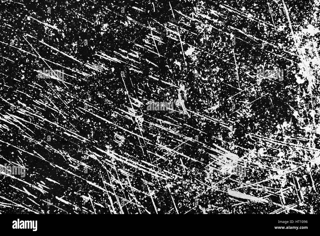 Bleak scratched surface texture, abstract monochromatic background Stock Photo