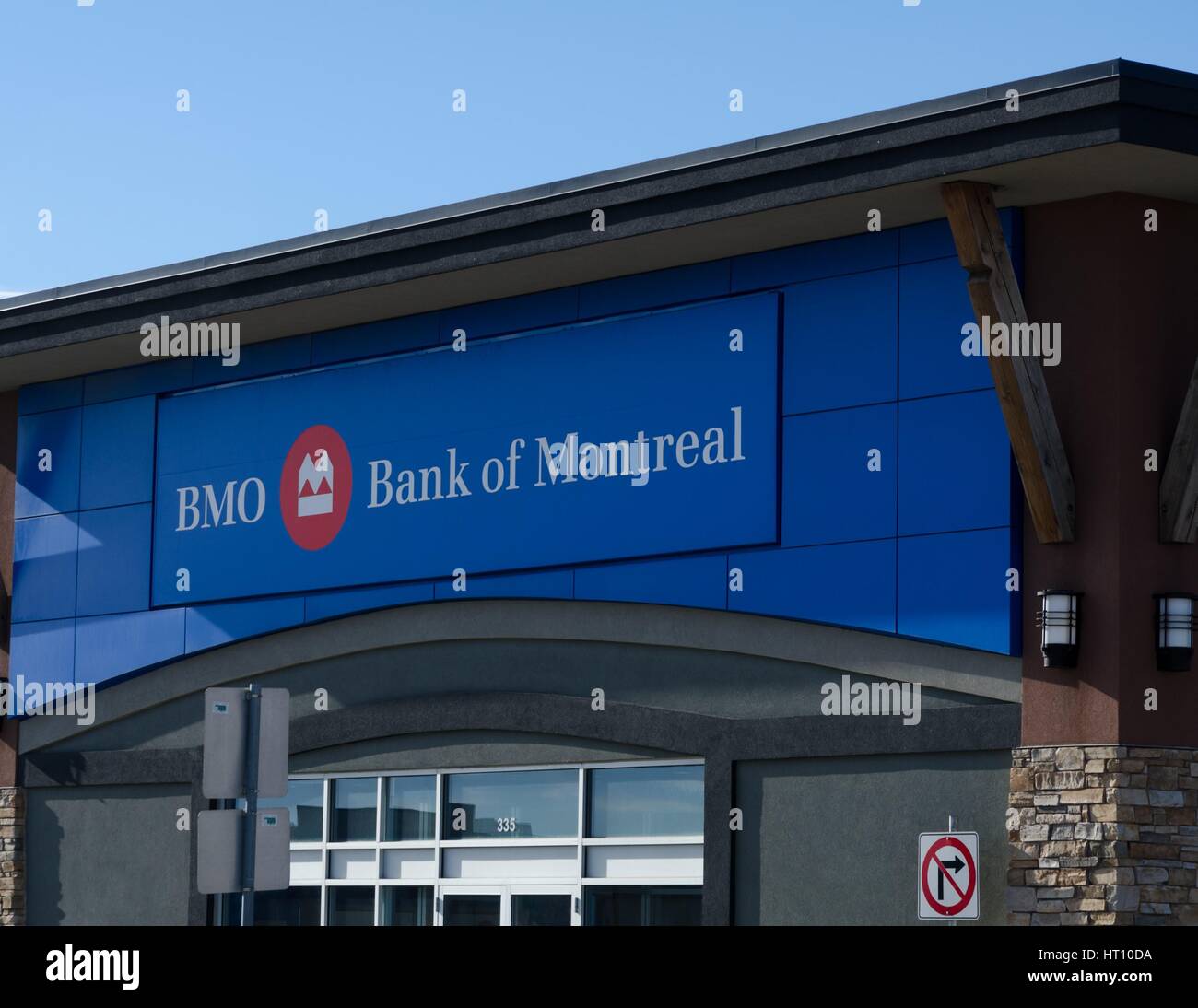 Bank of Montreal branch in Calgary, Alberta, Canada Stock Photo