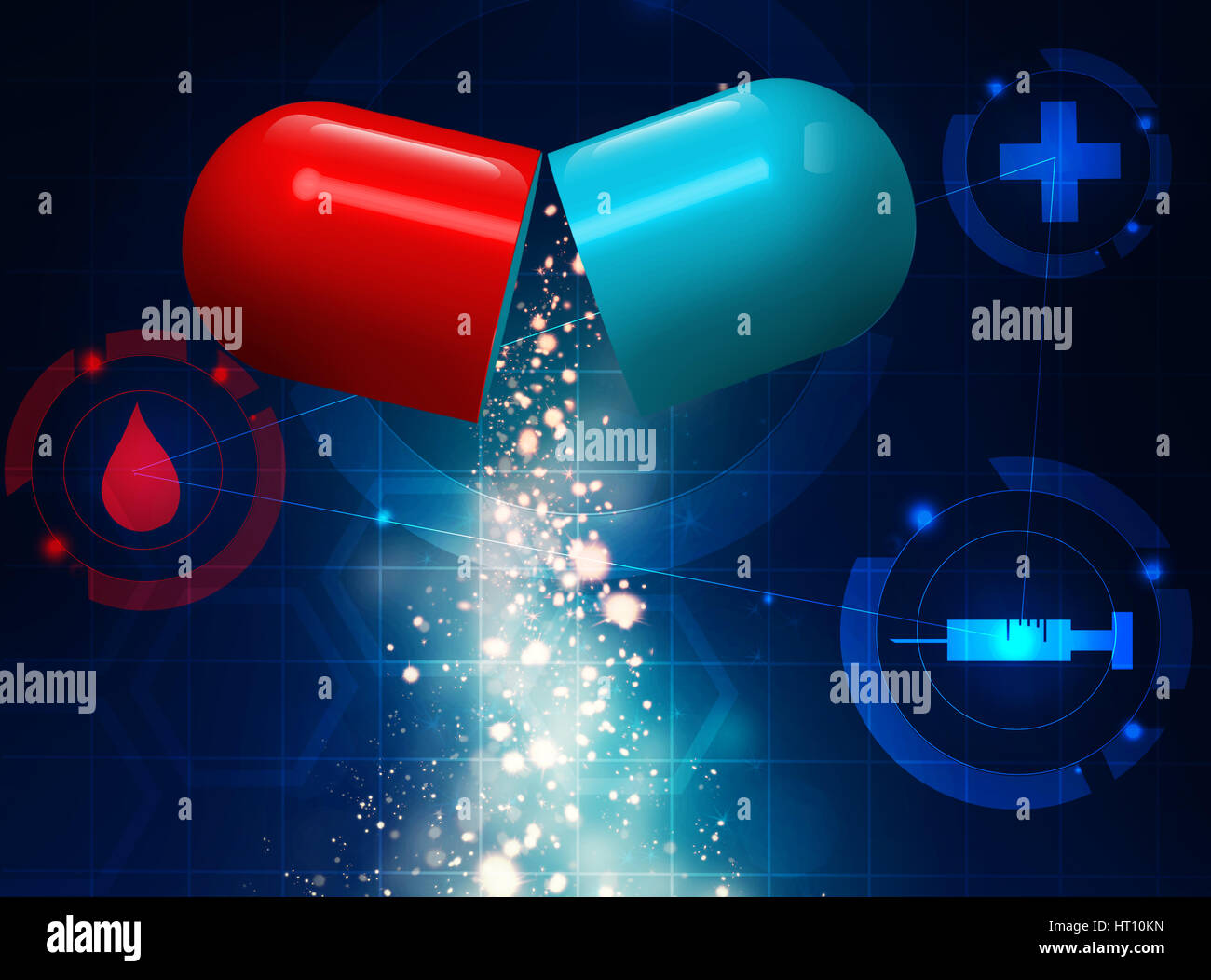 pill medical concept background Stock Photo