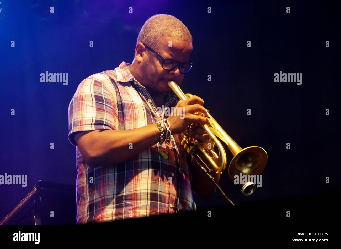 Terence Blanchard, Love Supreme Jazz Festival, Glynde, East Sussex.  Artist: Brian O'Connor Stock Photo