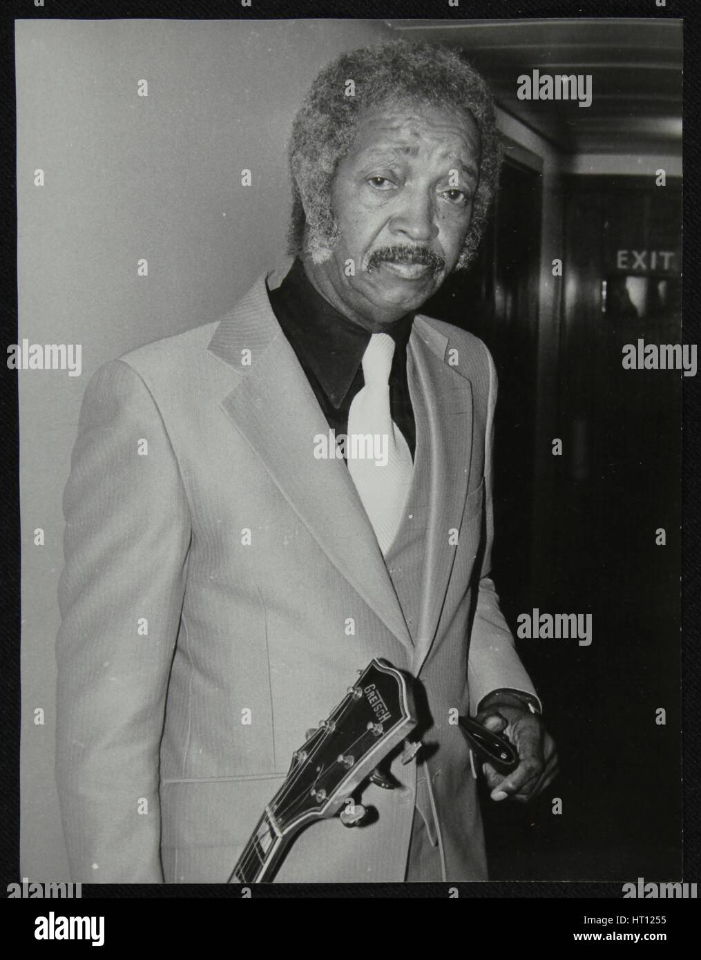 Freddie Green, guitarist with Count Basie's Orchestra, at the Royal