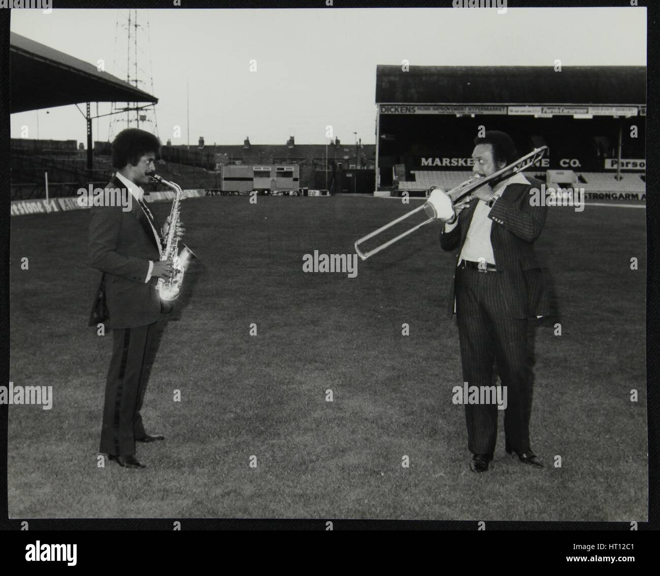 Charles McPherson and John Gordon at the Newport Jazz Festival, Ayresome Park, Middlesbrough, 1978. Artist: Denis Williams Stock Photo