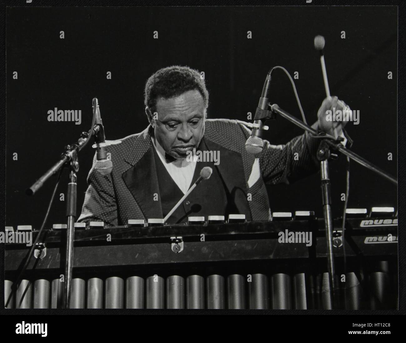 Lionel Hampton on the vibraphone, Knebworth, Hertfordshire, July 1982