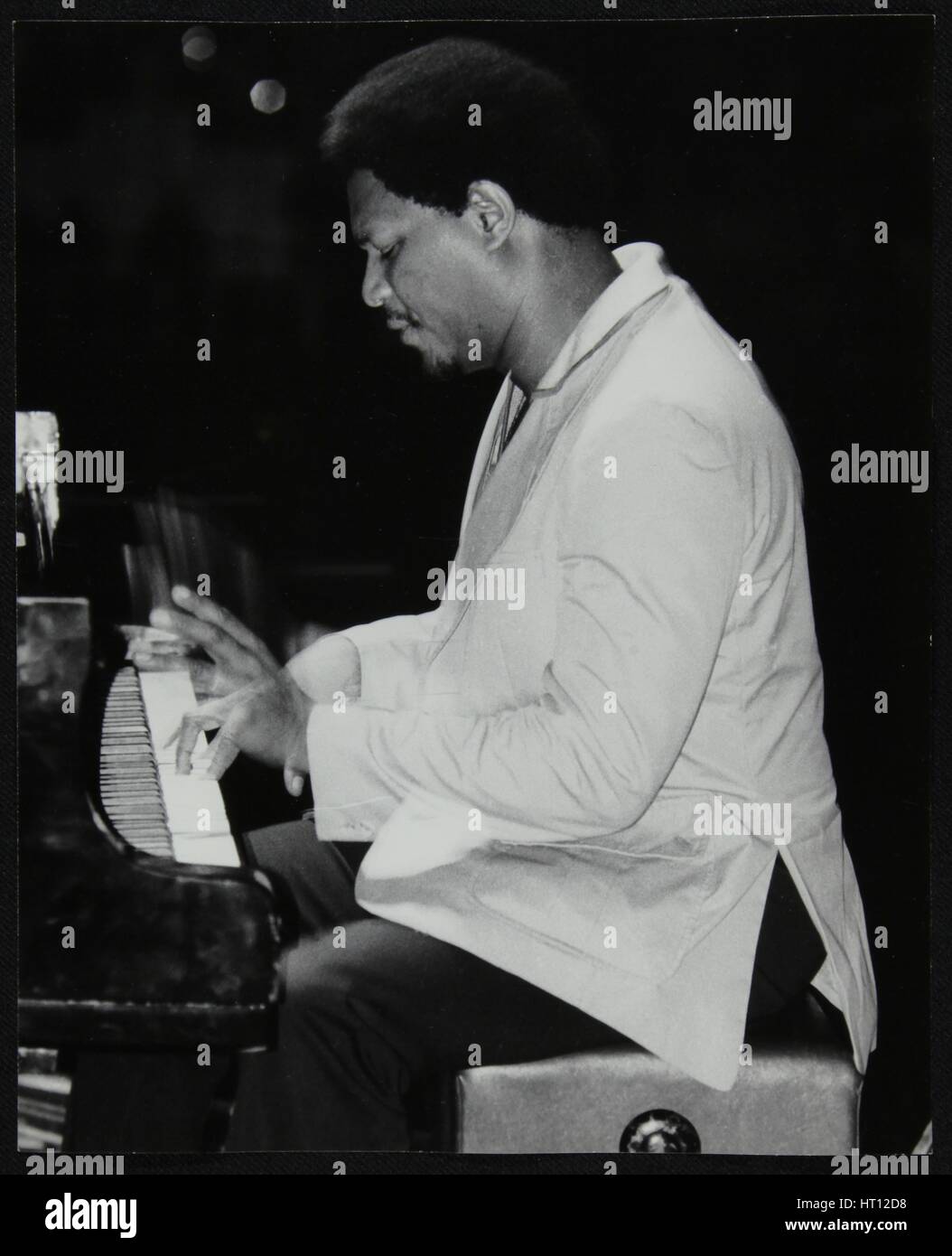 McCoy Tyner performing at the Newport Jazz Festival, Ayresome Park, Middlesbrough, July 1978. Artist: Denis Williams Stock Photo