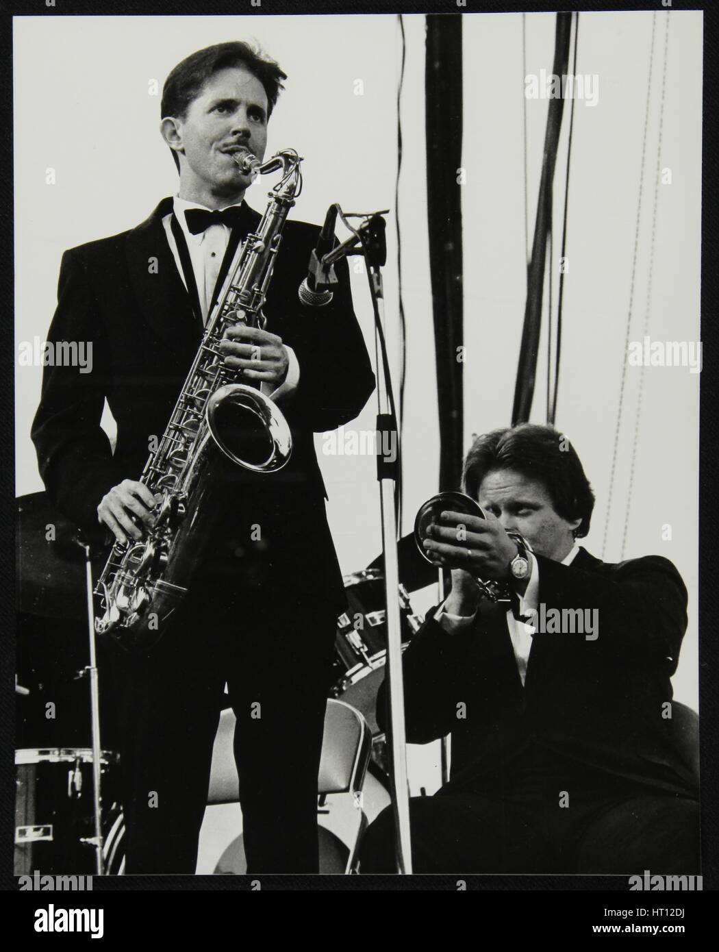Scott Hamilton (tenor saxophone and Warren Vache (trumpet) at Knebworth