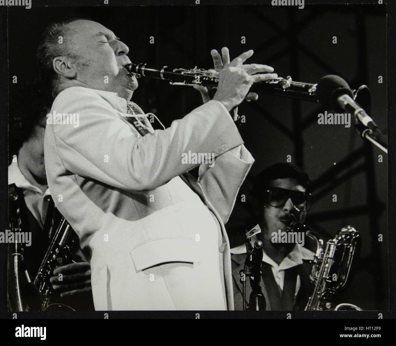 Woody Herman in concert at the Alexandra Palace, London, 1979. Artist: Denis Williams Stock Photo