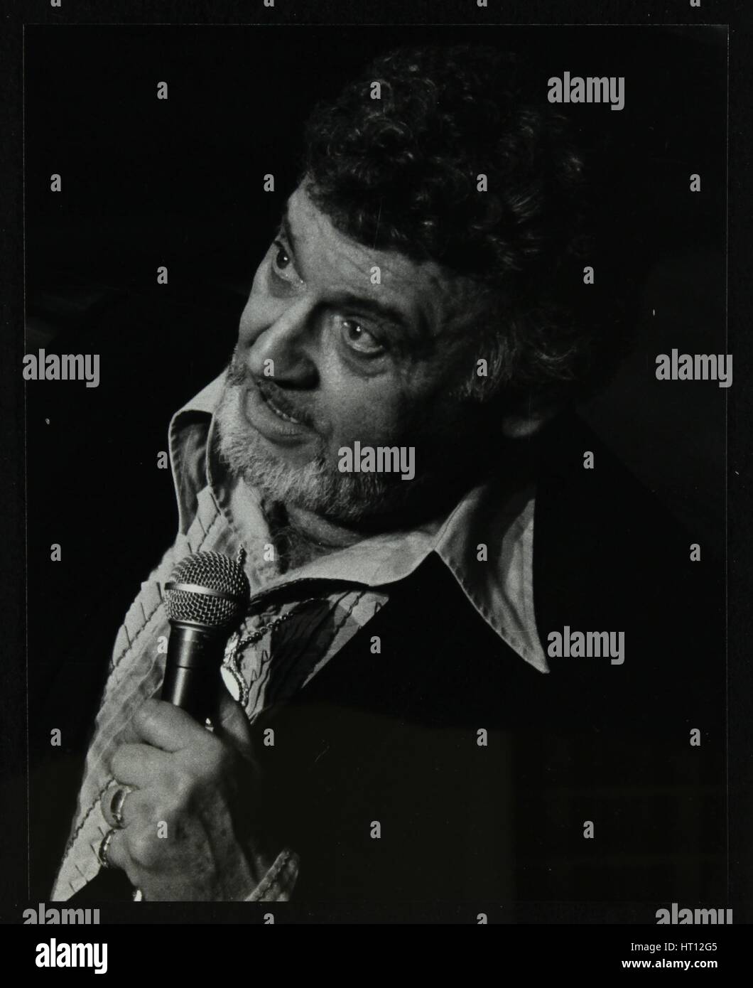 Frankie Laine on stage at the Forum Theatre, Hatfield, Hertfordshire, 10 May 1982. Artist: Denis Williams Stock Photo