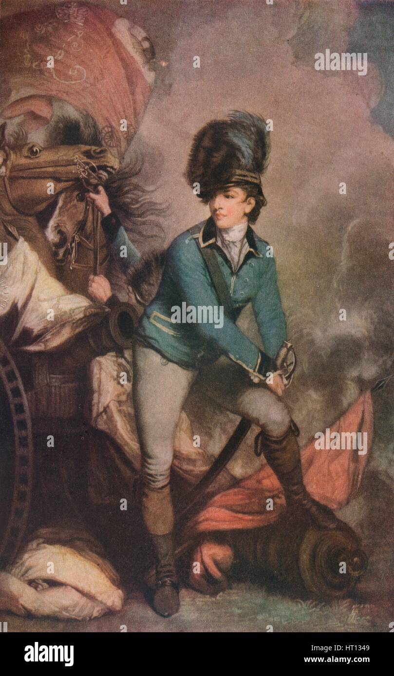 General Sir Banastre Tarleton, 1st Baronet, 1782. British soldier and politician, (1919). Artist: Banastre Tarleton Stock Photo