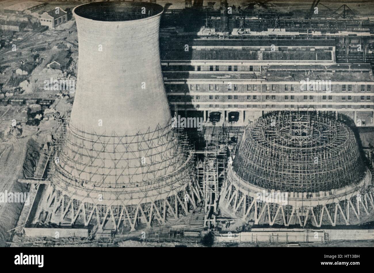 Electrical Power Station at Water Orton, Hams Hall, near Birmingham, 1928. Artist: Unknown Stock Photo