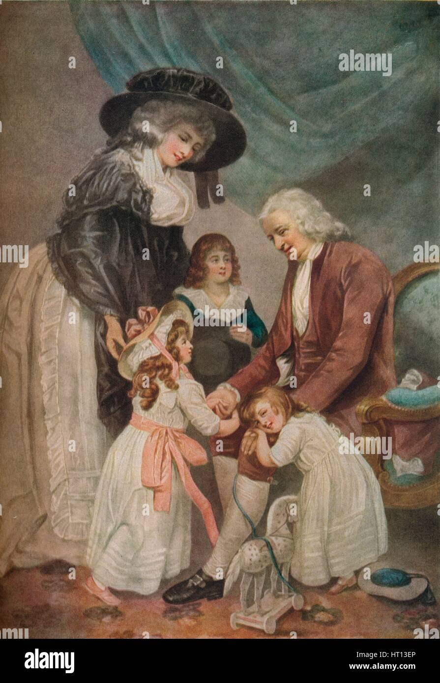 A Visit to the Grandfather, 1788, (1916). Artist: John Raphael Smith Stock Photo