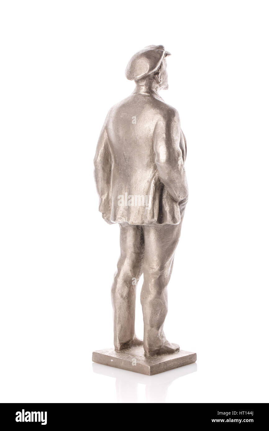 figurine of man isolated on white background Stock Photo