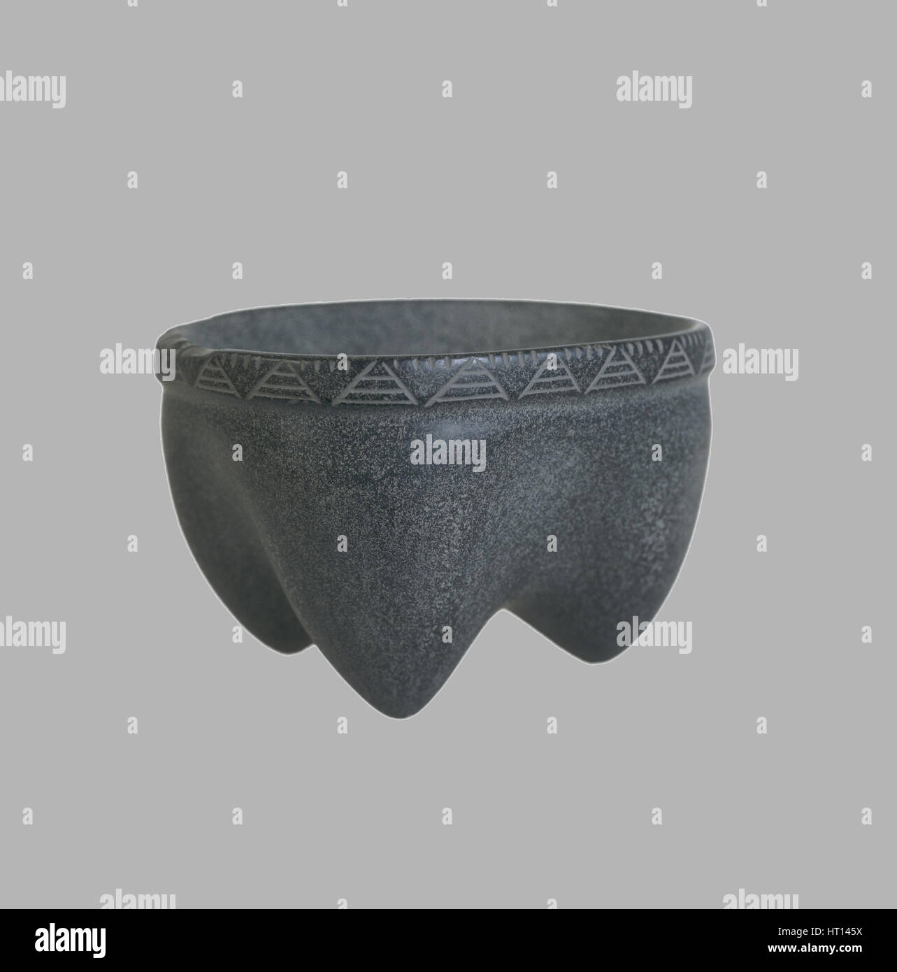 Mortar, 4500-3000 BC. Artist: Prehistoric Russian Culture Stock Photo