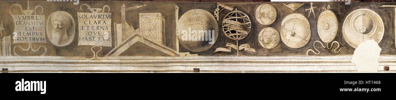 Artes Mechanicae. Frieze in the Casa Pellizzari, c. 1500. Artist: Giorgione (1476-1510) Stock Photo