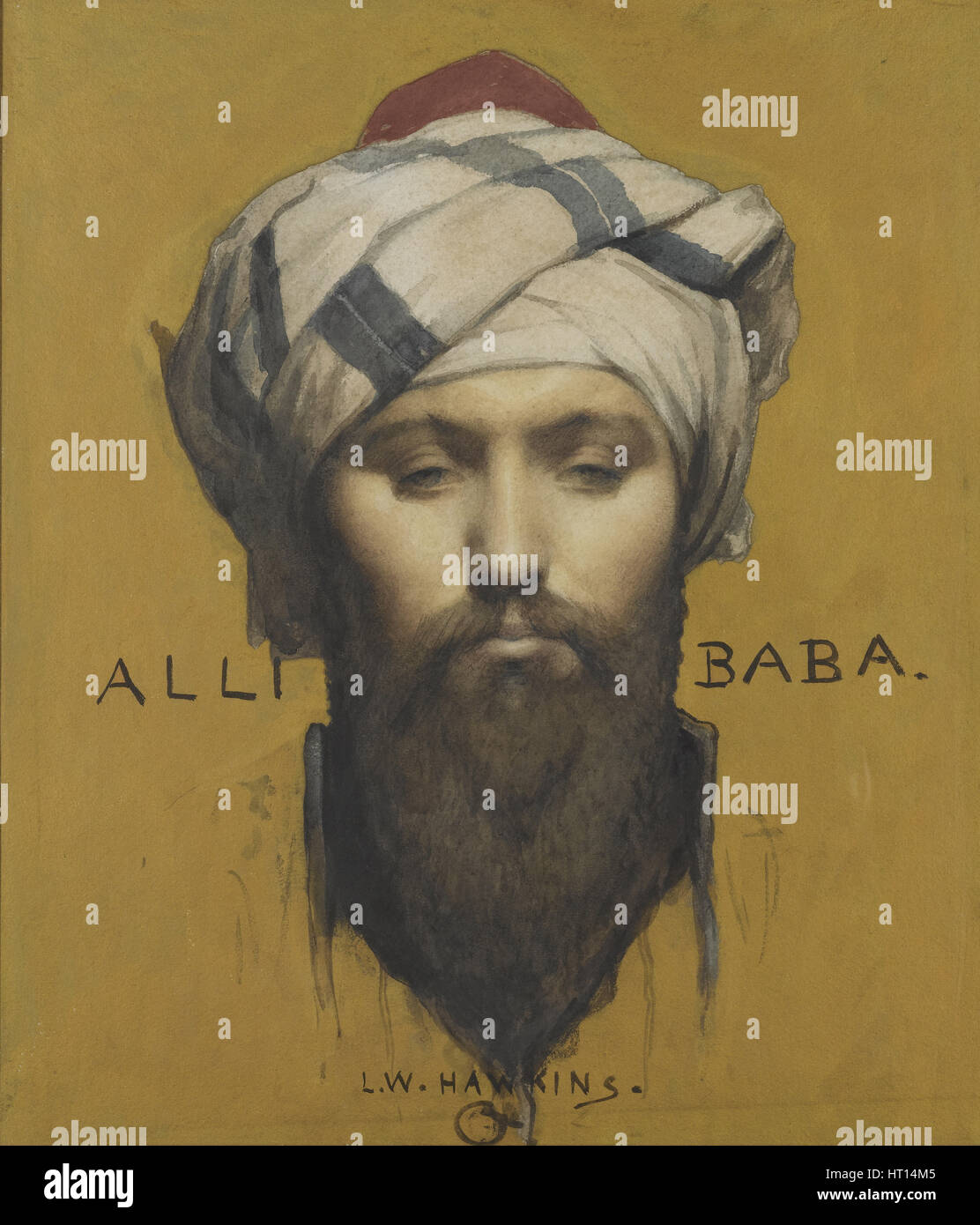 Ali Baba. Artist: Hawkins, Louis Welden (1849-1910) Stock Photo