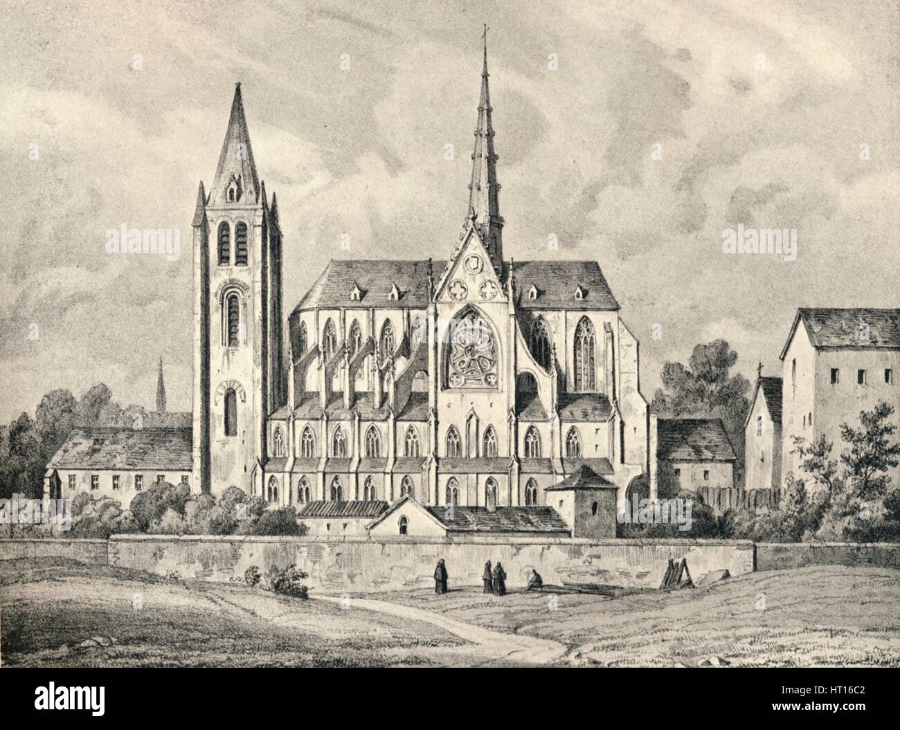 'The Church and Part of the Abbey of St Victor', 1915. Artist: Unknown ...