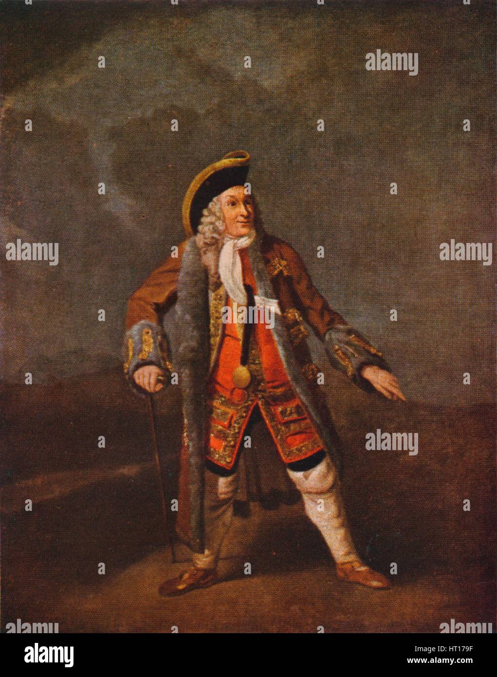 'Garrick as Lord Chalkstone', c1740 (1948). Artist: Johan Zoffany. Stock Photo