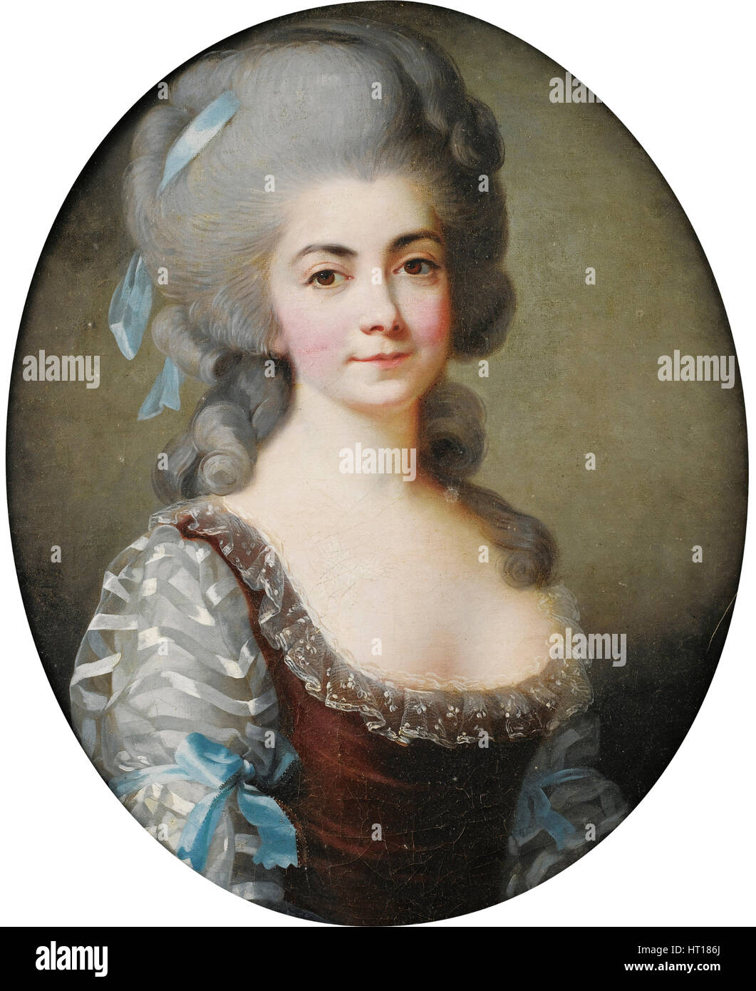 Portrait of the opera singer Antoinette Saint-Huberty (1756-1812), c. 1780. Artist: Vigée-Lebrun, Marie Louise Elisabeth (1755-1842) Stock Photo