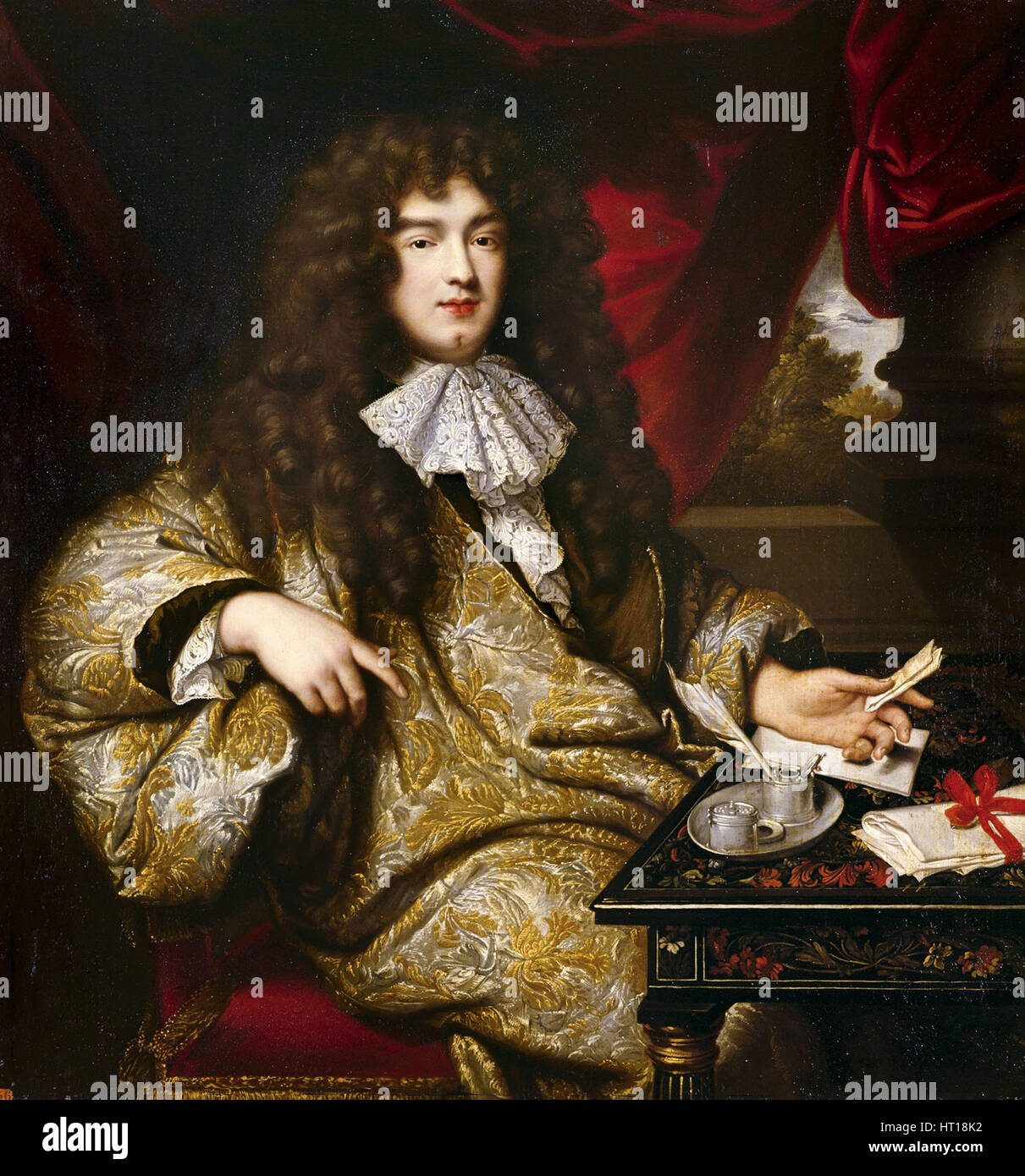 Jean-Baptiste Colbert, Marquis de Seignelay, 1676. Artist: Nattier, Jean-Marc (1685-1766) Stock Photo