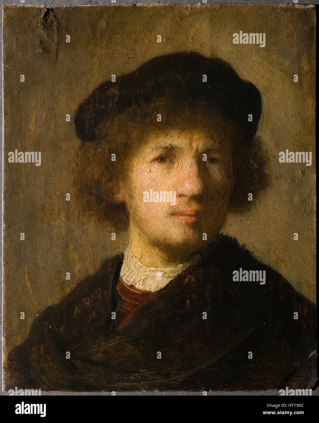 Self-Portrait, 1630. Artist: Rembrandt van Rhijn (1606-1669) Stock Photo