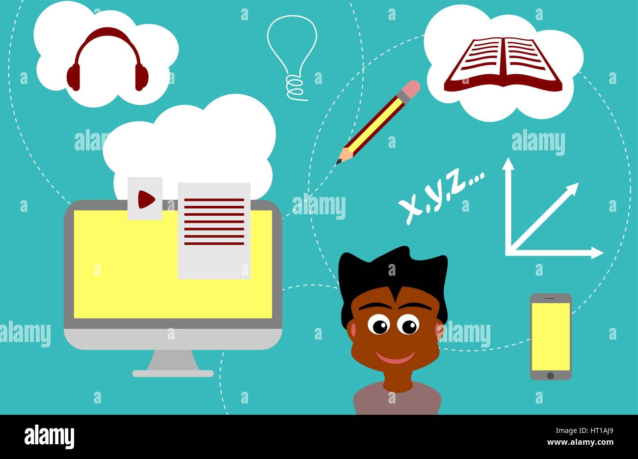 Concept education business math Stock Vector Images - Alamy