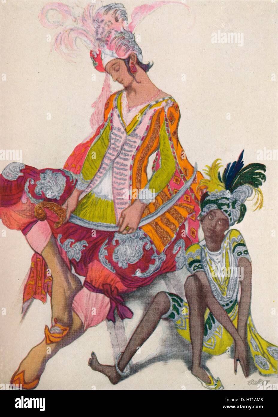 'Prince Et Esclave Revant', 1922, (1923). Artist: Leon Bakst. Stock Photo