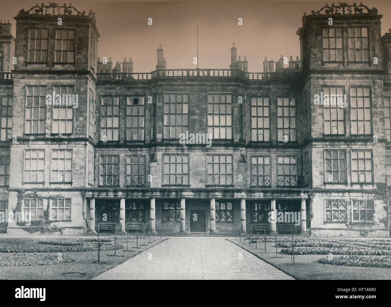 'Hardwick Hall, A Seat of His Grace The Duke of Devonshire', c1907. Artist: Leonard Willoughby. Stock Photo