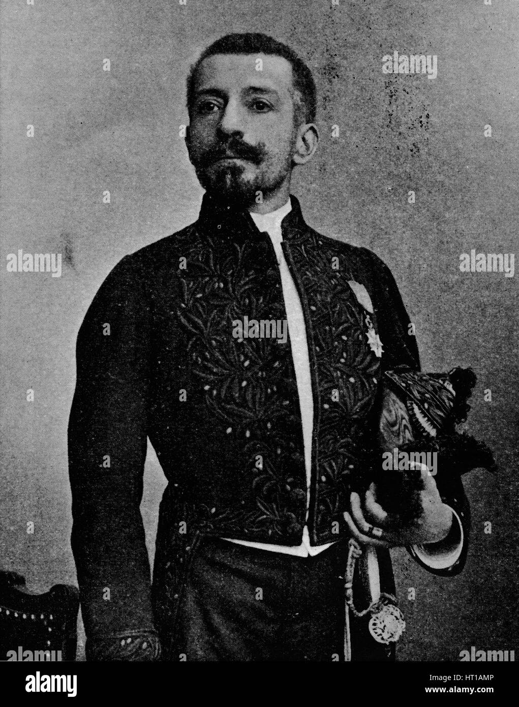 'Pierre Loti in the uniform of a member of the Academie Francais', 1892, (1903). Artist: Louis Marie Julien Viaud. Stock Photo