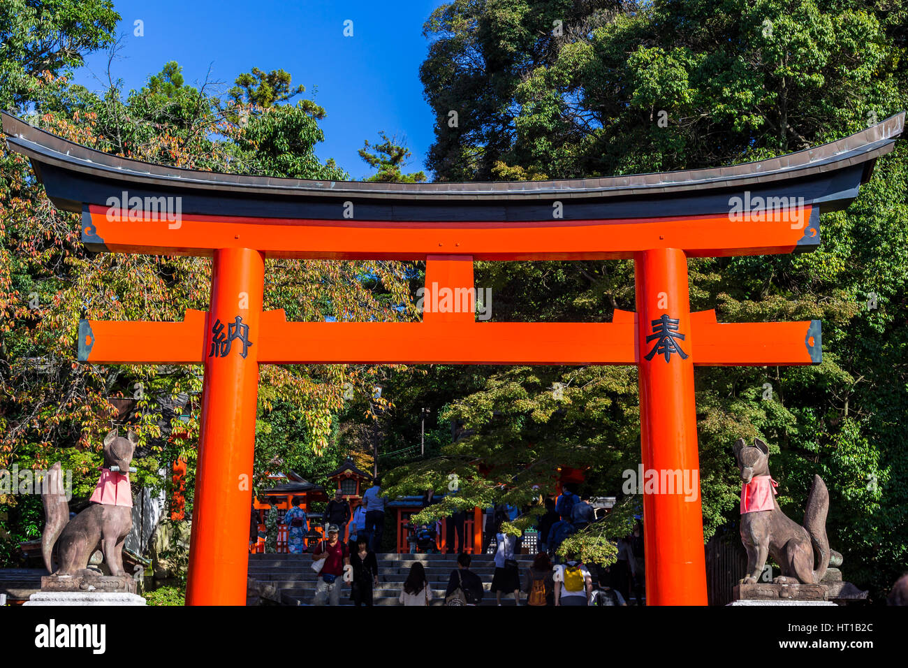 Japanese Style Fushimi Inari Shrine in Kyoto,Japan Stock Photo - Alamy