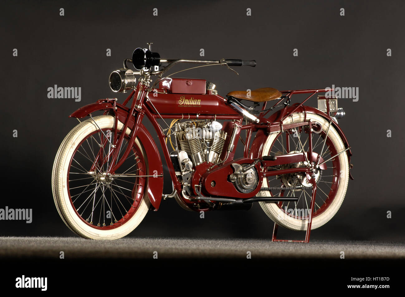 Indian big twin 1915. Artist Simon Clay Stock Photo Alamy