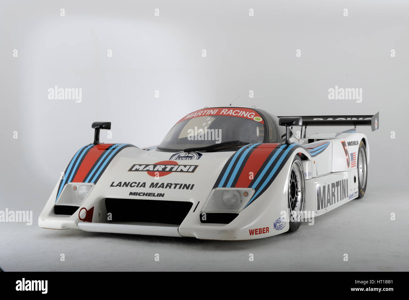 Lancia Martini Le Mans car chasis no 0007 1983. Artist: Simon Clay. Stock Photo