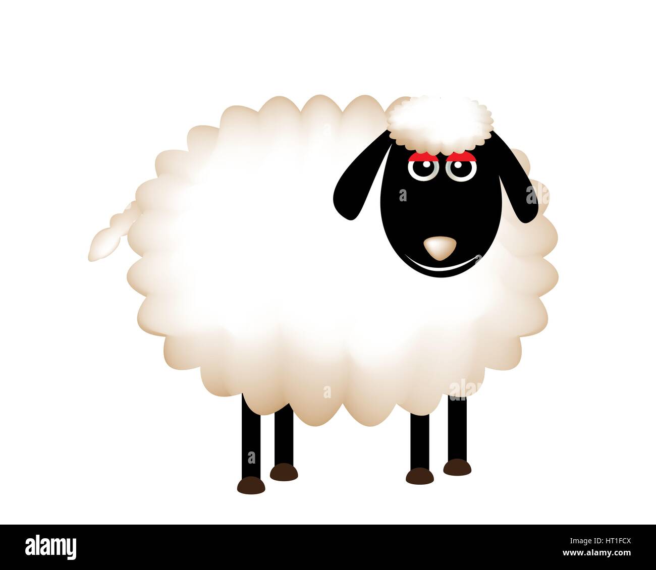 Delightful sheeps Stock Vector
