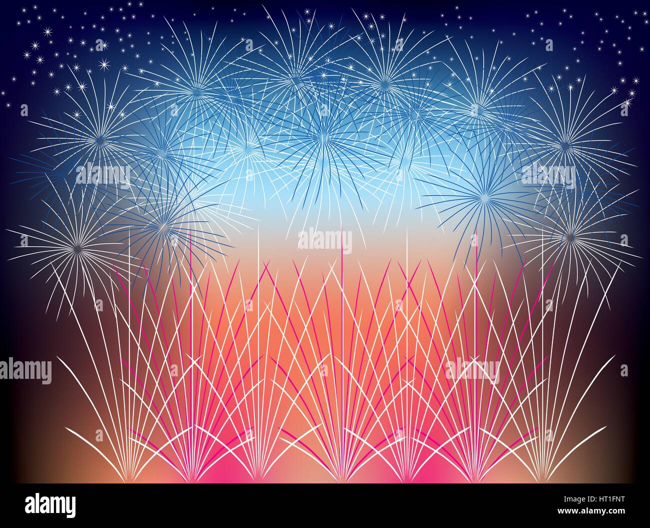 happy-new-year-with-fireworks-stock-vector-image-art-alamy