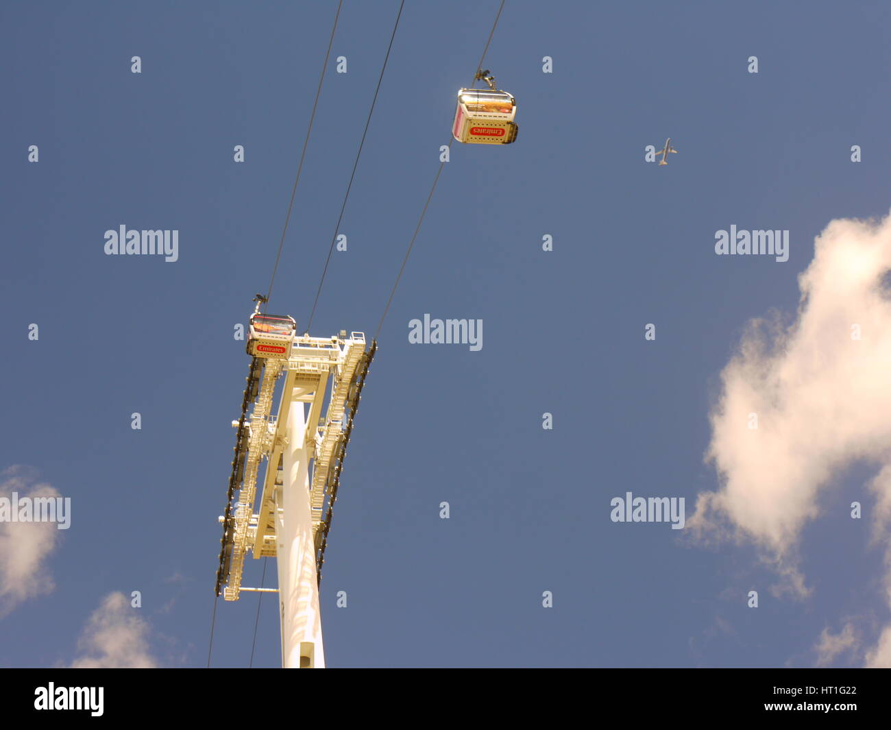 The Emirates Airline Cable Car Stock Photo