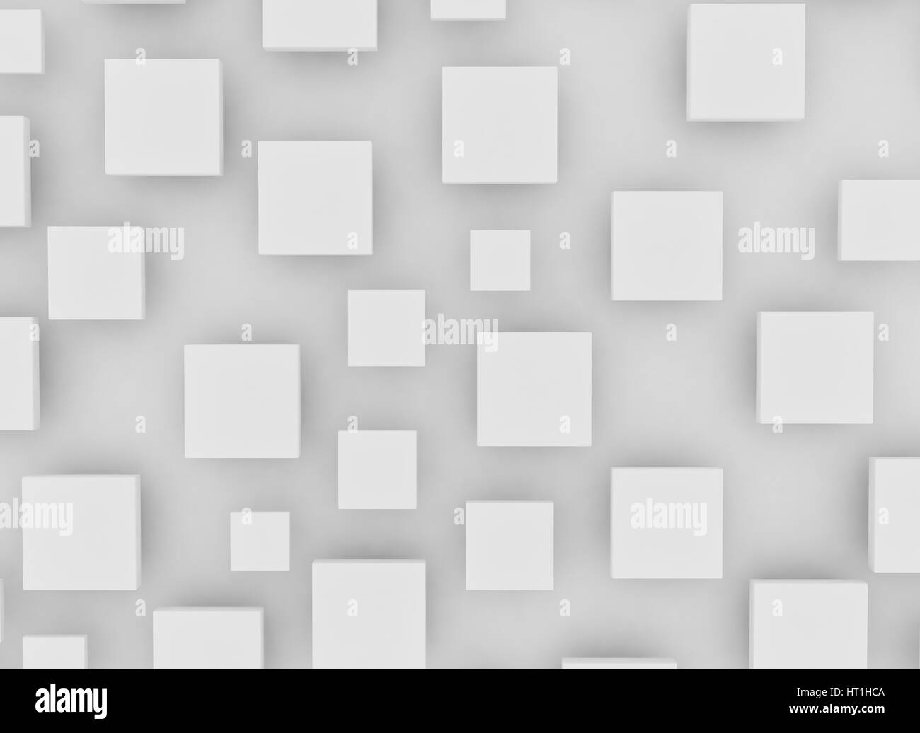 Blank white squares and shadow Stock Photo