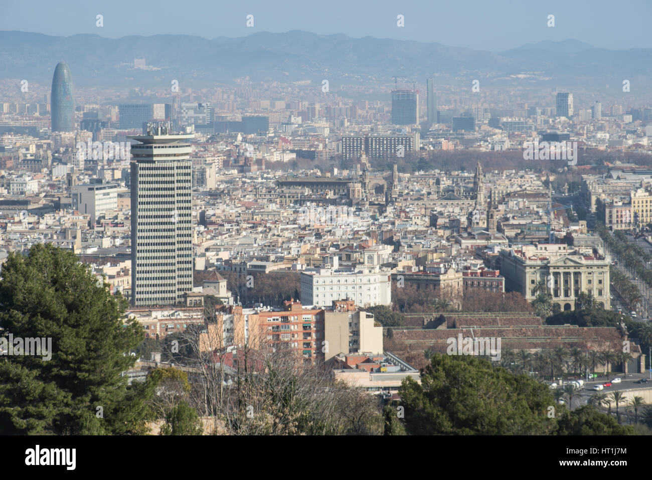 Barcelona landscape hi-res stock photography and images - Alamy