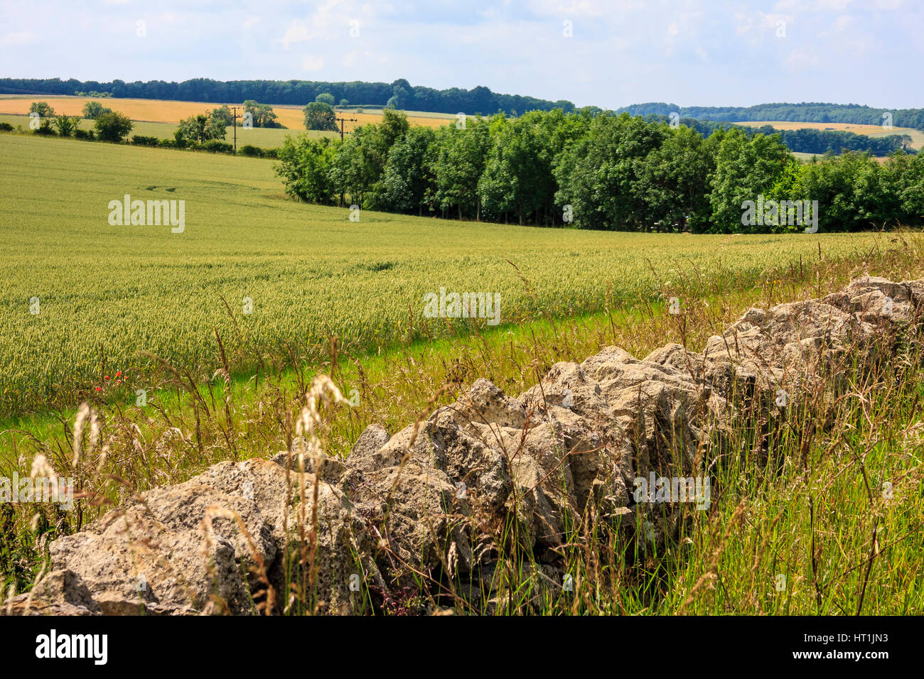 Cotswold countryside England. Stock Photo