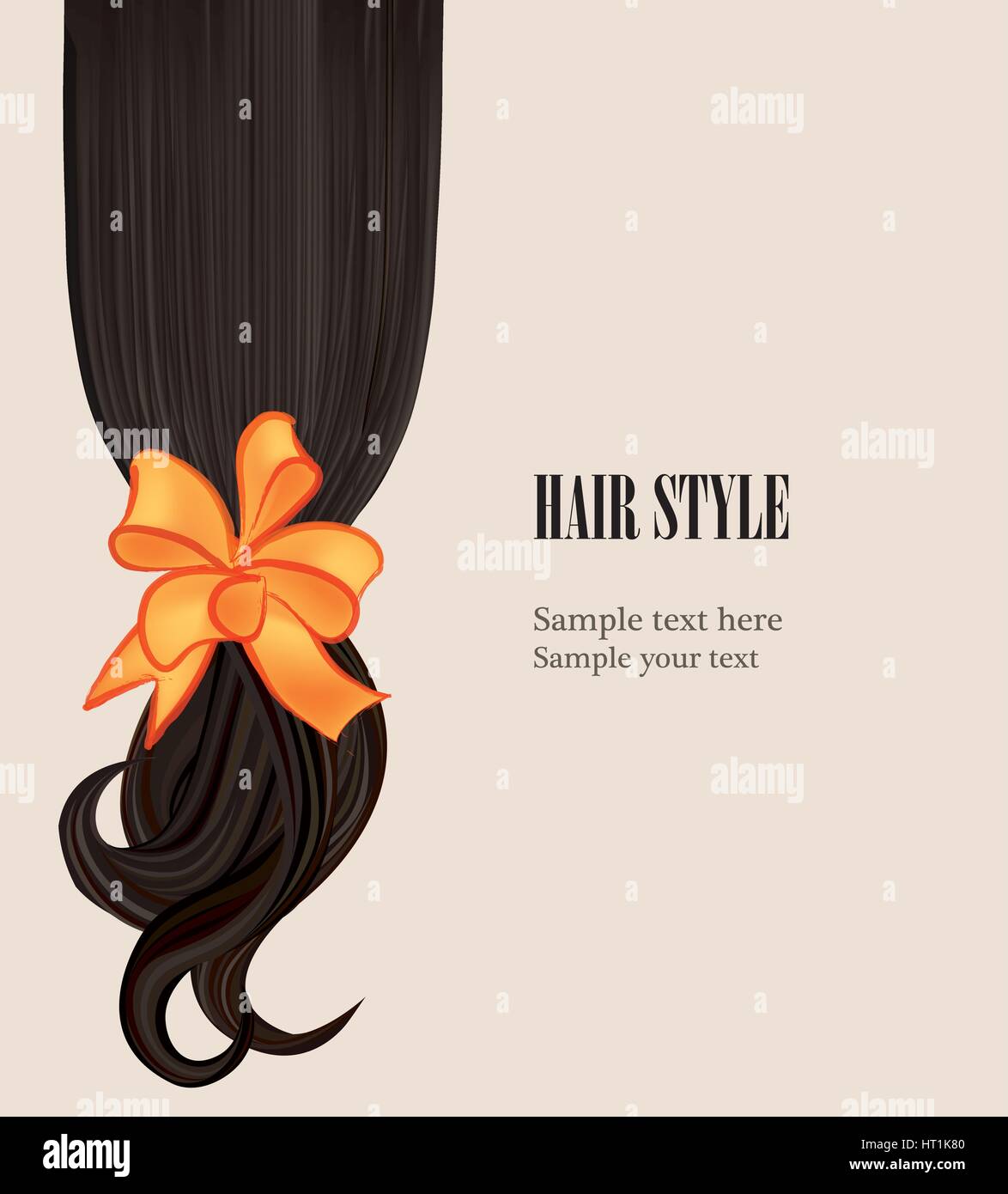 Hair style. Beauty salon poster with curly black hairstyle background Stock  Vector Image & Art - Alamy