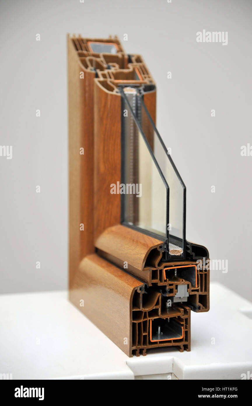Cross section of pvc profile for window hi-res stock photography and ...