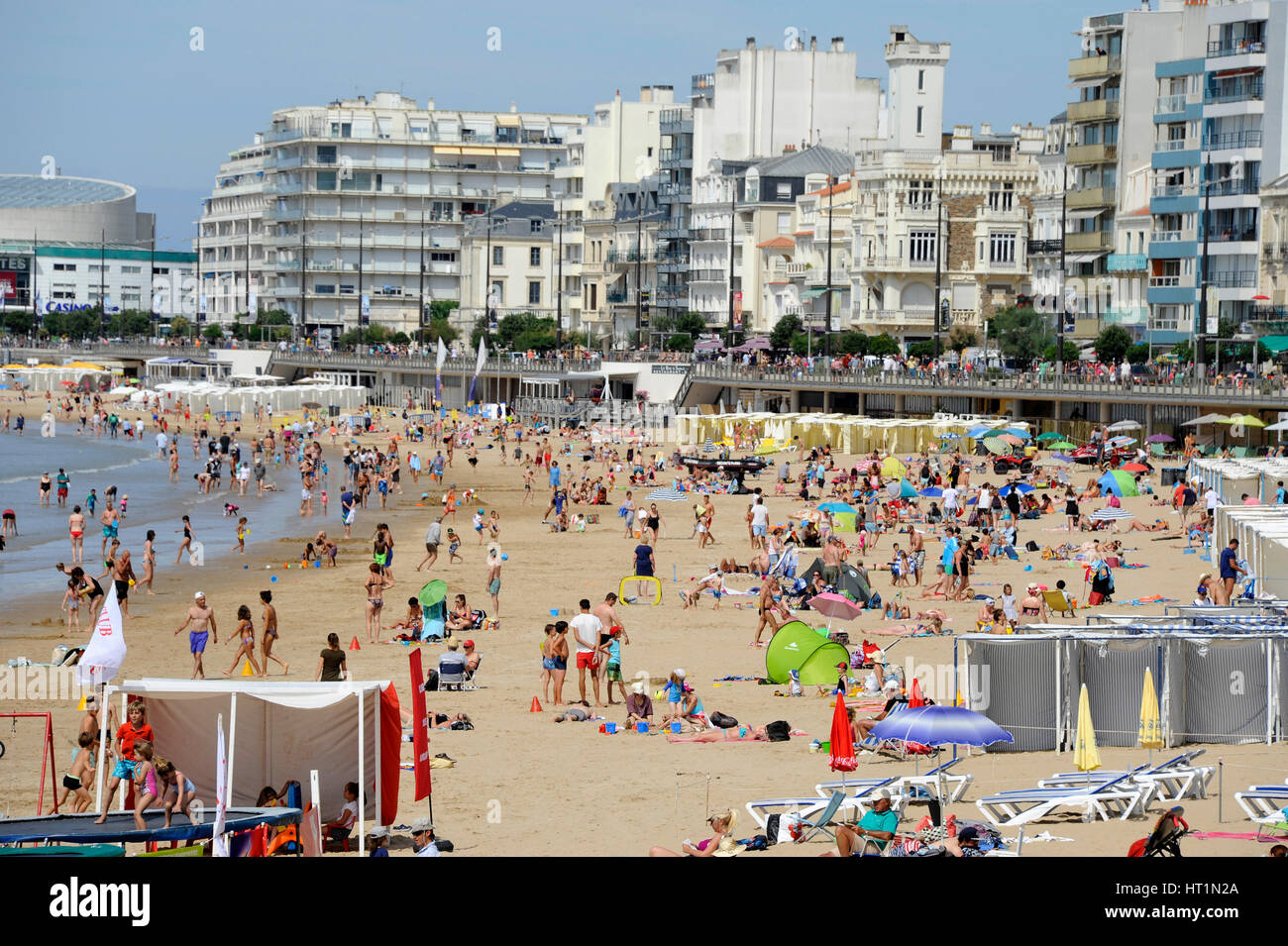 Beach and waterfront of Les Sablesd'Olonne, Vendee, Pays de la Loire