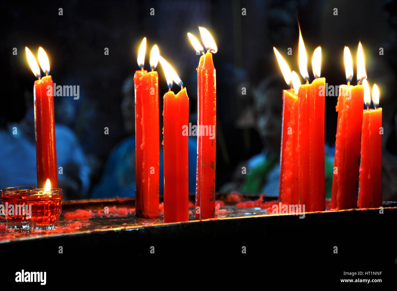 Burning candle jade emperor in hires stock photography and images Alamy