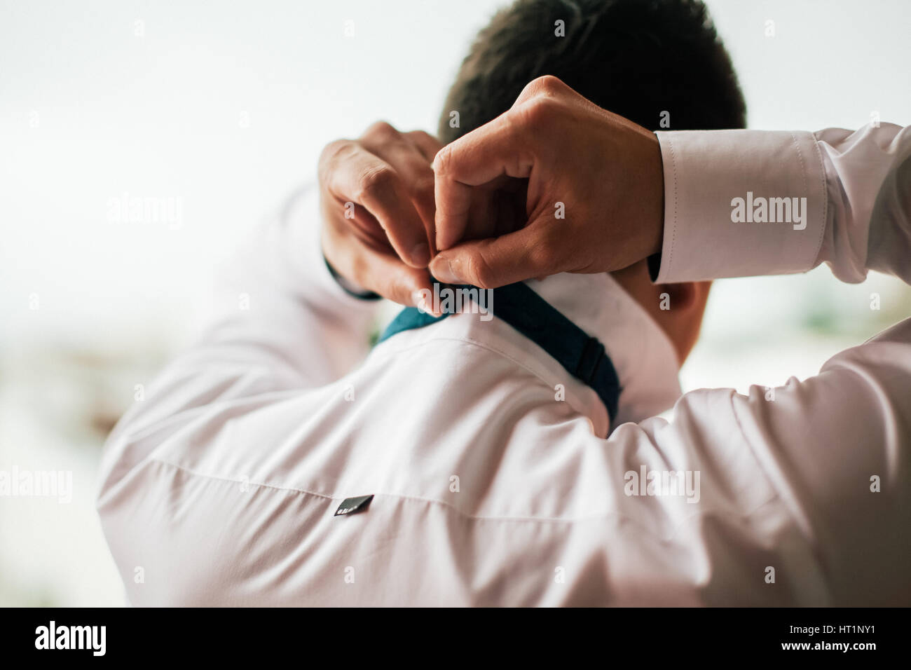 Man Getting Dressed Manw Getting Ready To Dress For Party Stock Photo Alamy Man Getting Dressed Manw Getting Ready To Dress For Party Stock Photo Alamy