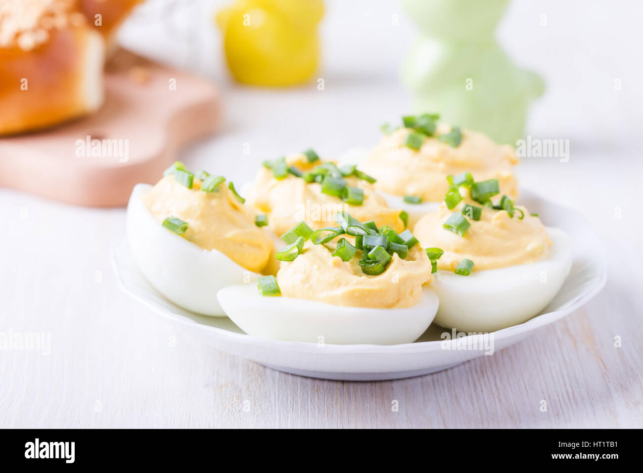 Deviled eggs recipe hires stock photography and images Alamy