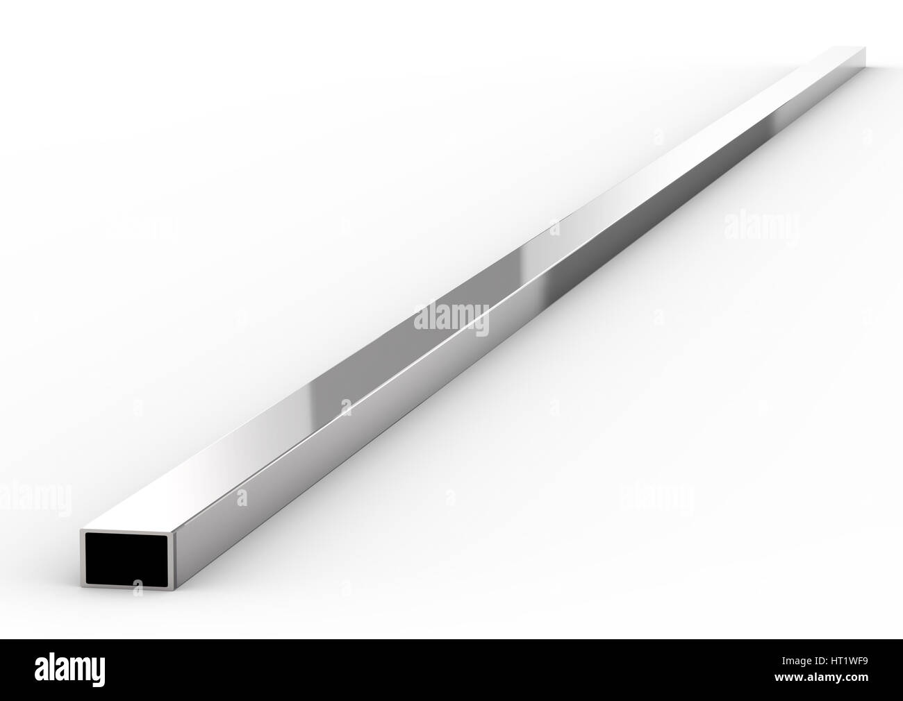3d rendering metal pipe on white background Stock Photo - Alamy